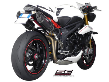 SC Project Oval Exhaust for TRIUMPH SPEED TRIPLE 1050 (2011-15)